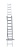 Лестница алюминиевая 3-секционная универсальная 17 ступ. (3х17) Мастер